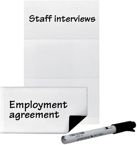 Etikethouder Djois 55x102mm magnetisch transparant 3 stuks-2