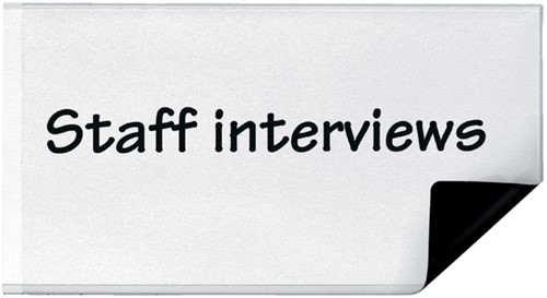 Etikethouder Djois 55x102mm magnetisch transparant 3 stuks