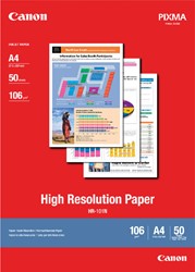 Inkjetpapier Canon HR101 A4 106gr 50 vel