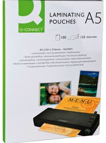 Lamineerhoes Q-Connect A5 2x125micron 100stuks-2