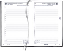 Kantooragenda 2026 Quantore kort 1dag/1pagina zwart