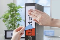 Rugetiket Avery smal 38x192mm zelfklevend rood-2