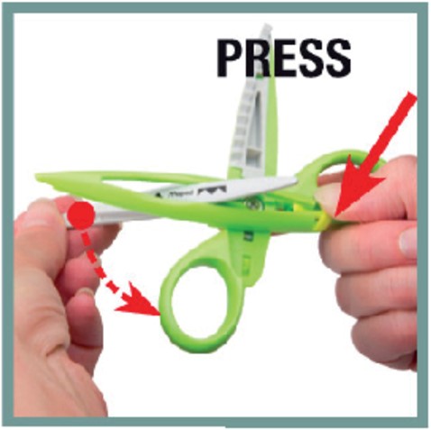 Schaar Maped Crea Cut met 5 verwisselbare motieven display á 8 stuks assorti-1