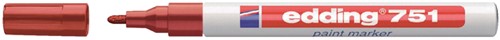 Paintmarker edding 751 op oliebasis 1-2mm pastel rood