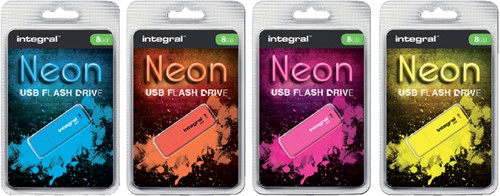 USB stick 2.0 Integral Neon USB-A 32GB geel-2