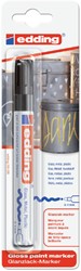 Paintmarker edding 750 op oliebasis 2-4mm zwart blister à 1 stuk