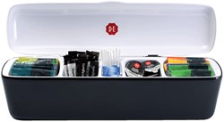 Tafeldispenser Douwe Egberts 5 vakken met inhoud zwart