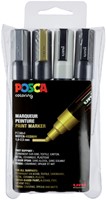 Paintmarker Uni POSCA PC5M medium assorti set à 4 stuks
