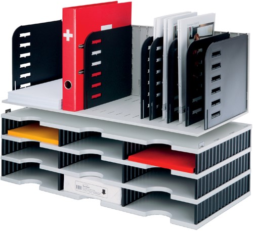 Vakkenset Styrorac 8 vaks zwart/grijs-2