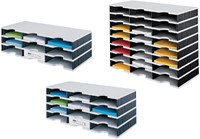 Vakkenset Styrodoc A4 12 vaks zwart/grijs-3