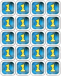 Consumptie breekmunten Combicraft 200 stuks blauw