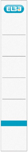 Rugetiket Elba smal 34x190mm zelfklevend wit/blauw 10 stuks