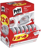 Correctietape Pritt Compact Flex 4.2mmx 10m promo pack à 12+4 gratis-2