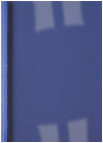 Thermische omslag GBC A4 1.5mm linnen donkerblauw 100 stuks