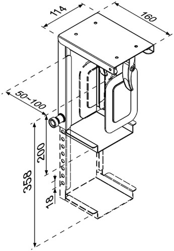 CPU houder Neomounts D075 10kg zwart-2