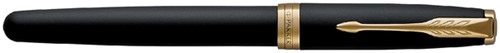 Vulpen Parker Sonnet matte black lacquer GT medium-2