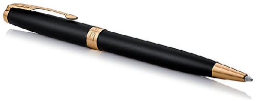 Balpen Parker Sonnet matte black lacquer GT medium-2