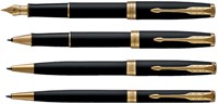 Vulpen Parker Sonnet matte black lacquer GT medium-3
