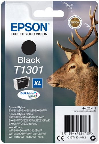 Inktcartridge Epson T1301 zwart