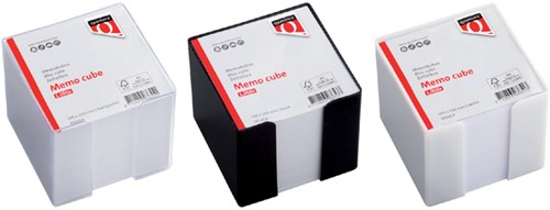 Memokubus Quantore 10x10x9cm transparant met 900vel-2