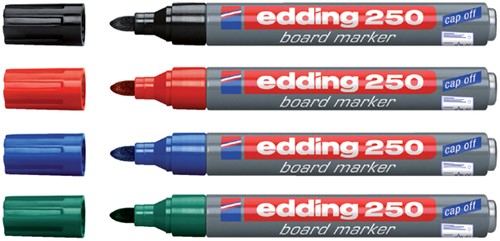 Whiteboardmarker edding 250 rond 1.5-3mm rood-2