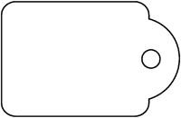 Label Apli karton nr 395 45x65mm wit 400 stuks