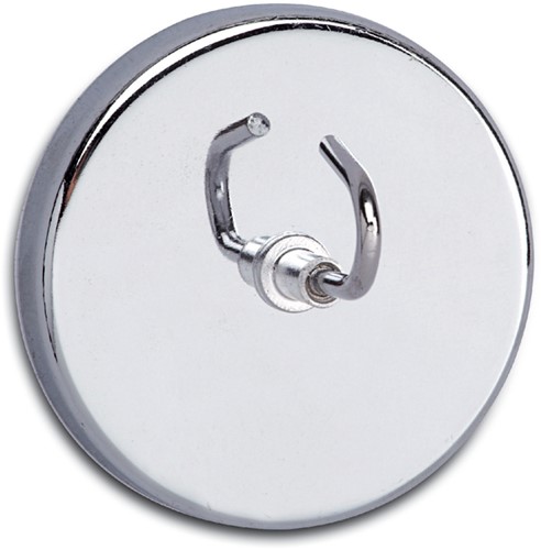Magneet met haak MAUL Ø52mm trekkracht 9kg chroom-2