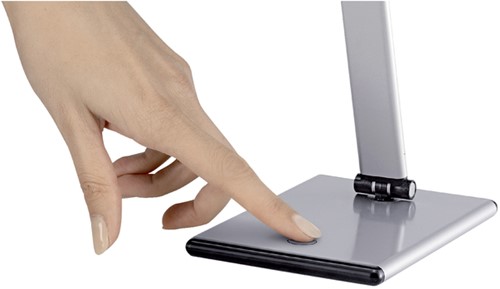 Bureaulamp Hansa led Slim zilvergrijs-2