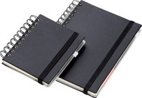 Notitieboek Quantore A5 spiraal lijn 192 pagina's 80gr zwart-2