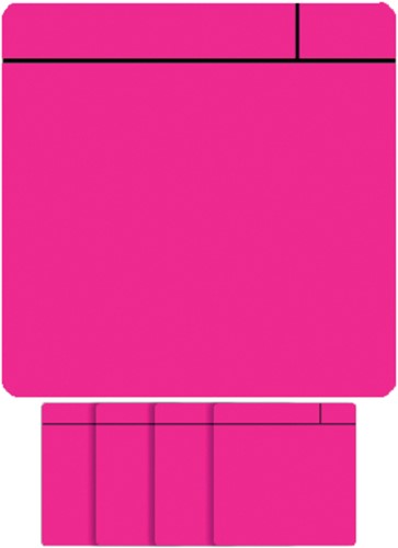 Magneet scrum 75x75mm roze 5 stuks