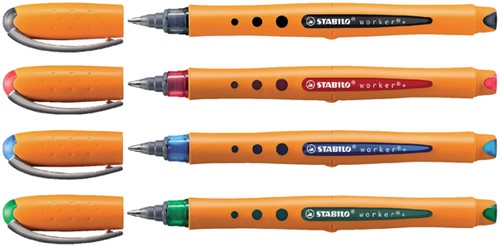 Rollerpen STABILO worker 2018/40 medium rood-2