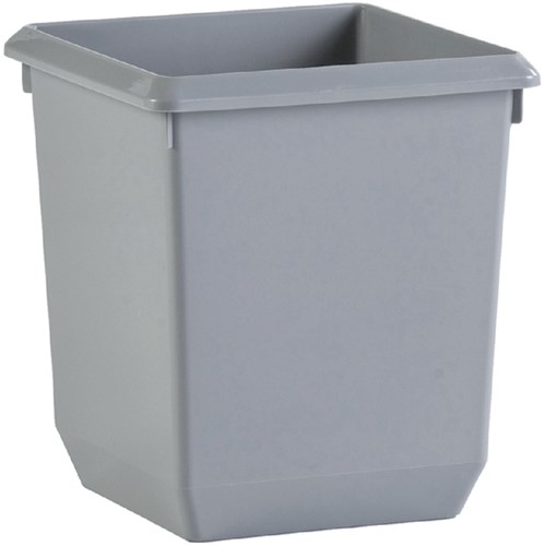 Papierbak Rubbermaid kunststof rechthoekig 12,9liter grijs-1