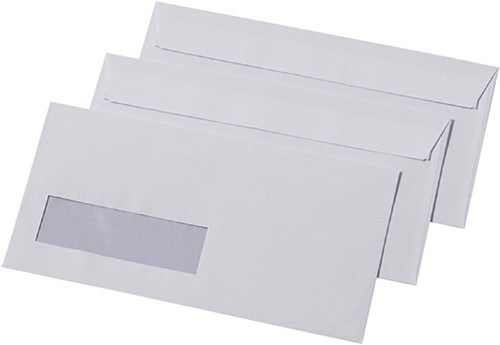 Envelop Quantore 110x220mm venster 3x10cm rechts 500 stuks-2