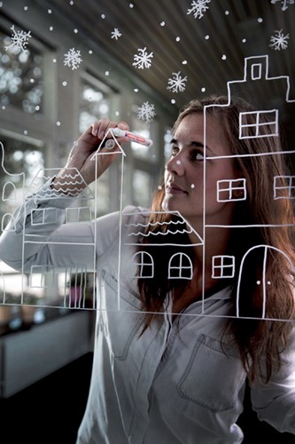 Krijtstift edding 4095 rond 2-3mm wit-2