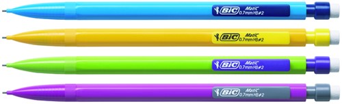 Vulpotlood Bic Matic fun HB  0.7mm blister à 3 stuks-2