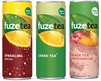 Frisdrank FuzeTea Peach Hibiscus blikje 0.25l-2