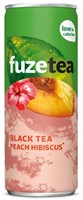 Frisdrank FuzeTea Peach Hibiscus blikje 0.25l