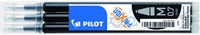 Rollerpenvulling PILOT friXion medium zwart set à 3 stuks