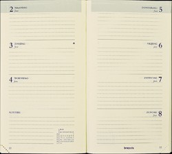 Agenda 2025 Brepols Interplan gebonden 7dag/2pagina's zwart