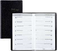 Agenda 2025 Brepols Breplan 7dag/1pagina Genova zwart-2