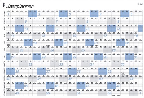 Jaarplankalender 2027 Quantore A1 84x57cm