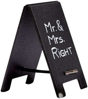 Krijtbord securit mini tafel set 5 stuks zwart-5