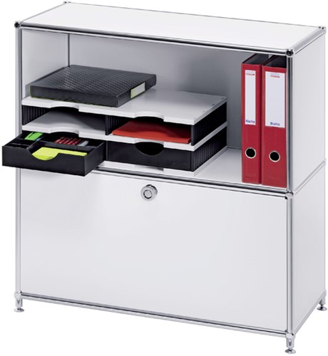 Vakkenset Styrodoc A4 4 vaks zwart/grijs-3