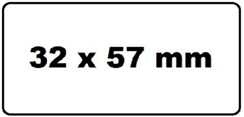 Labeletiket Quantore 11354 57mmx32mm adres wit 1000 stuks-2