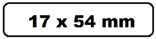 Labeletiket Quantore DK-11204 17x54mm wit 400 stuks-2