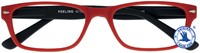 Leesbril I Need You +3.00 dpt Feeling rood-zwart-2