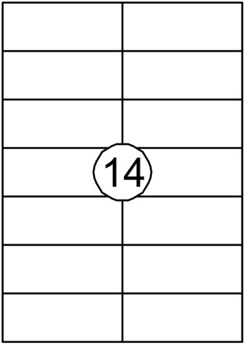 Etiket Avery DP144 105x42mm wit 1400 etiketten-2