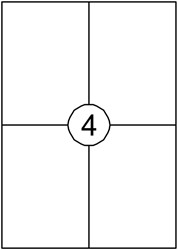 Etiket Quantore 105X148mm 60 stuks