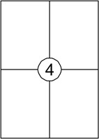 Etiket Q-Connect 105.0X148.5mm wit 400stuks