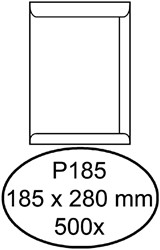 Envelop Quantore akte P185 185x280mm wit 500 stuks